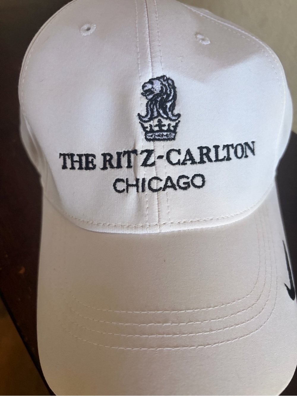 The Ritz-Carlton Chicago Embroidered White Baseball Cap